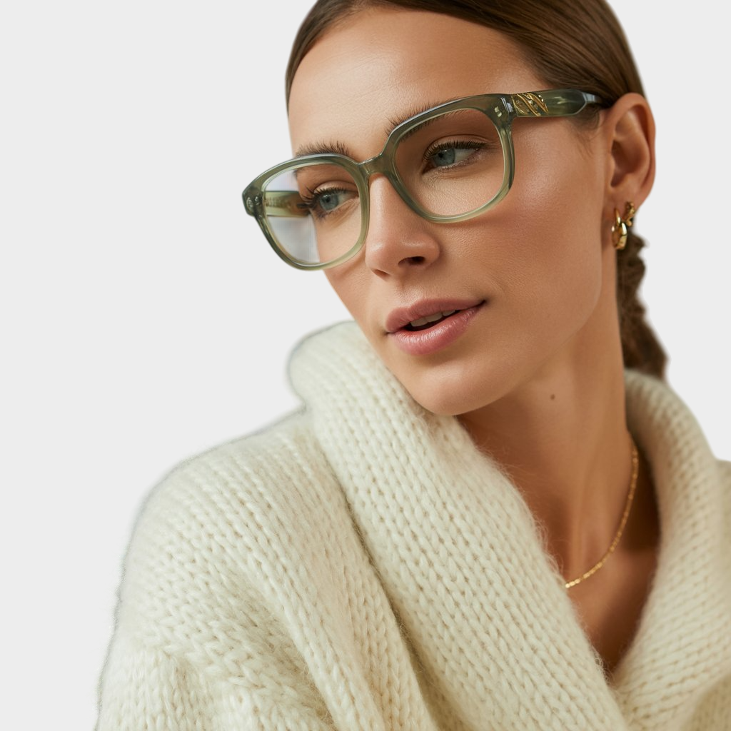 Klair Retro Green Blue Light Glasses