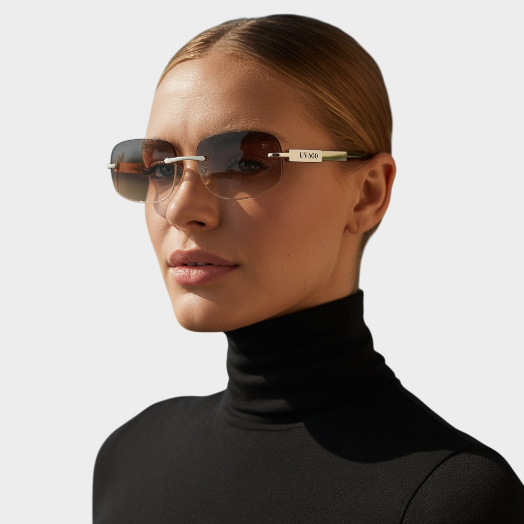 Klair Rimless UV400 Sunglasses – Unisex Designer Shades