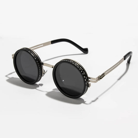 Adjustable Polarized Round Sunglasses – Retro UV400 Shades for Outdoor, Fishing & Daily Wear