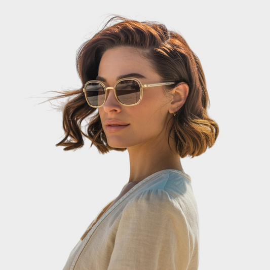 Retro Small Round Square Sunglasses – Unisex Luxury UV400 Eyewear
